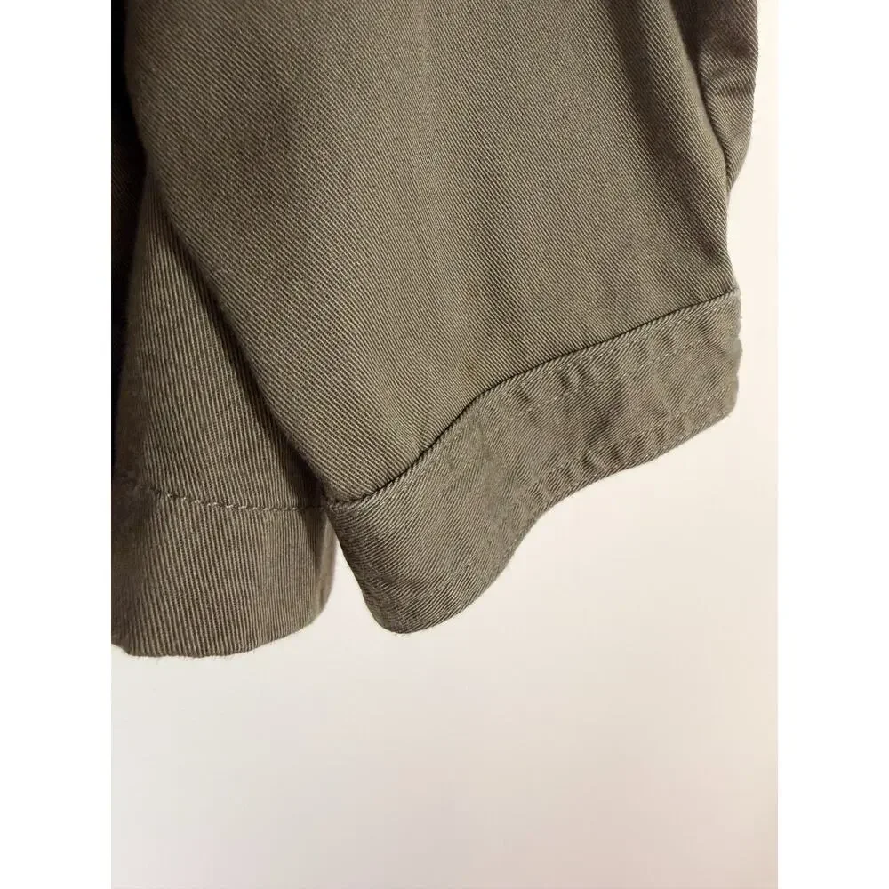 Ann Taylor LOFT Utility Jacket Size 6 Olive Cotton Military Style Blazer Spring - Picture 10 of 10